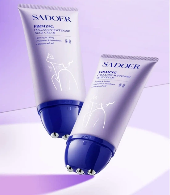 Колагеновий крем-ролер для зміцнення шкіри шиї та декольте Sadoer Firming Collagen Softening Neck Cream, 150 (6942349701337) - зображення 2