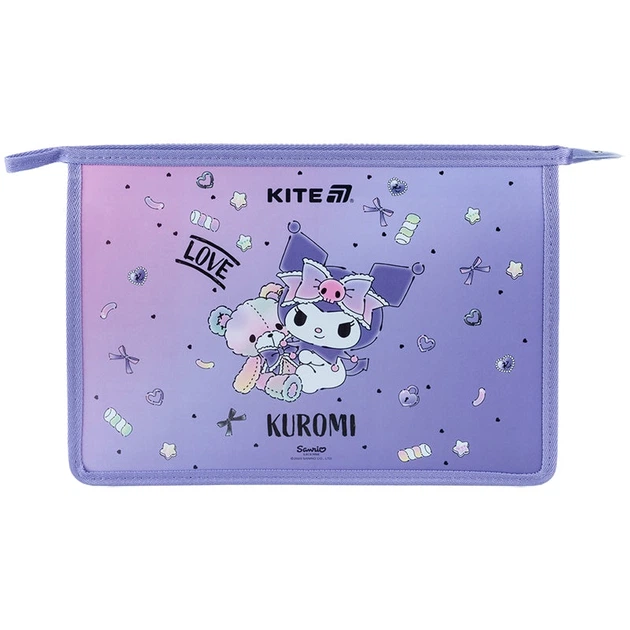Папка на блискавці Kite Kuromi HK25-428, A4+ - зображення 2