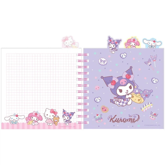Блокнот з розділювачами на спіралі Hello Kitty HK26-278, 80 аркушів, клітинка, пластикова обкладинка - Фото 3 Блокнот з розділювачами на спіралі Hello Kitty HK26-278, 80 аркушів, клітинка, пластикова обкладинка - изображение 3