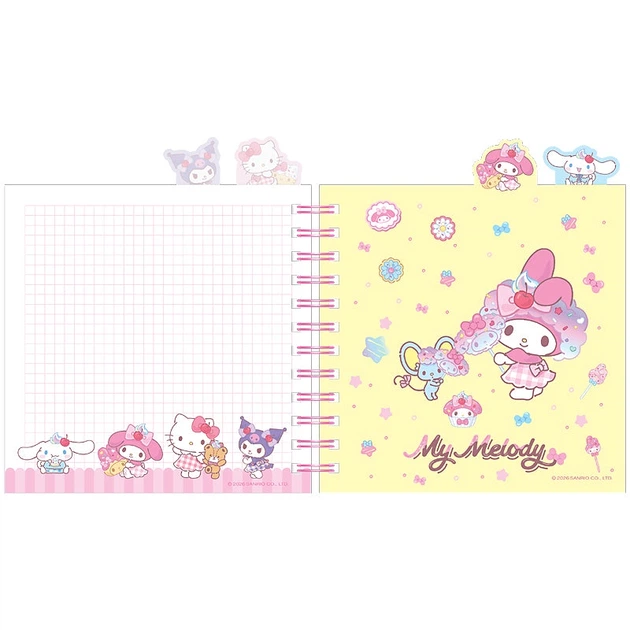 Блокнот з розділювачами на спіралі Hello Kitty HK26-278, 80 аркушів, клітинка, пластикова обкладинка - Фото 4 Блокнот з розділювачами на спіралі Hello Kitty HK26-278, 80 аркушів, клітинка, пластикова обкладинка - изображение 4