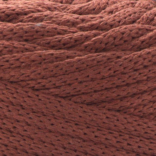 Шнур плетений YarnArt macrame cord 5 мм с сердечником для макраме теракотовий (№785) - изображение 3