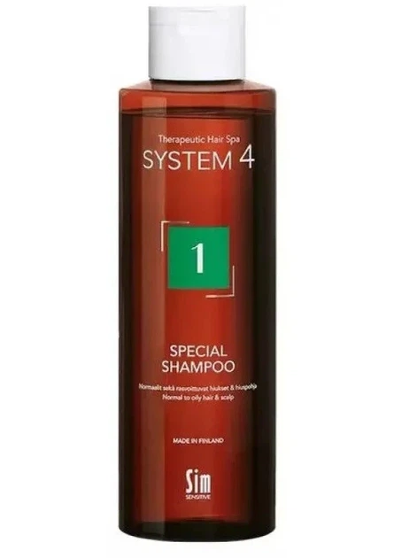 Шампунь для нормальной и склонной к жирности кожи головы Sim Sensitive System 4 1 Special Shampoo 250 мл - Фото 1 Шампунь для нормальной и склонной к жирности кожи головы Sim Sensitive System 4 1 Special Shampoo 250 мл - изображение 1