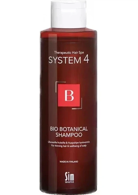 Біо ботанічний шампунь від випадіння волосся Sim Sensitive System 4 Bio Botanical Shampoo 500 мл - Фото 1 Біо ботанічний шампунь від випадіння волосся Sim Sensitive System 4 Bio Botanical Shampoo 500 мл - зображення 1