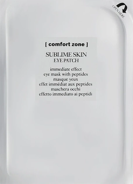 Гидрогелевые патчи для век Comfort Zone Sublime Skin Eye Patch - Фото 1 Гидрогелевые патчи для век Comfort Zone Sublime Skin Eye Patch - изображение 1