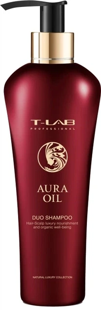 Восстанавливающий шампунь для сухих и повреждённых волос T-Lab Professional Aura Oil Duo Shampoo 300 мл - Фото 1 Восстанавливающий шампунь для сухих и повреждённых волос T-Lab Professional Aura Oil Duo Shampoo 300 мл - изображение 1