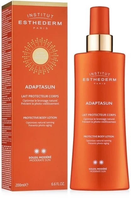 Лосьйон для тіла Institut Esthederm Adaptasun Body Lotion Moderate Sun 200 мл - Фото 2 Лосьйон для тіла Institut Esthederm Adaptasun Body Lotion Moderate Sun 200 мл - зображення 2