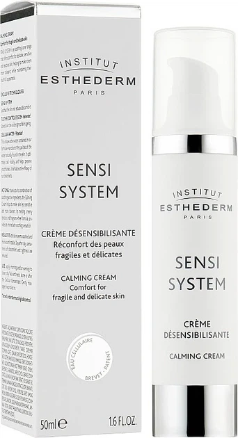 Крем для обличчя, що заспокоює Institut Esthederm Sensi System Calming Cream 50 мл - Фото 2 Крем для обличчя, що заспокоює Institut Esthederm Sensi System Calming Cream 50 мл - зображення 2