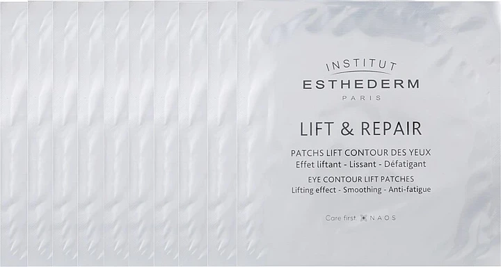 Биолифтинговые патчи для области глаз Institut Esthederm Lift & Repair Eye Contour Lift Patches 10 шт - изображение 2