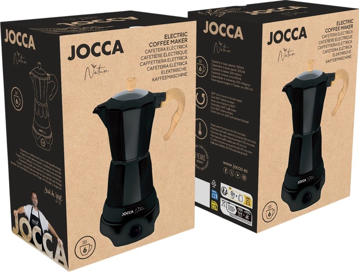 Кавоварка гейзерна електрична Jocca Nature 2188N - зображення 2