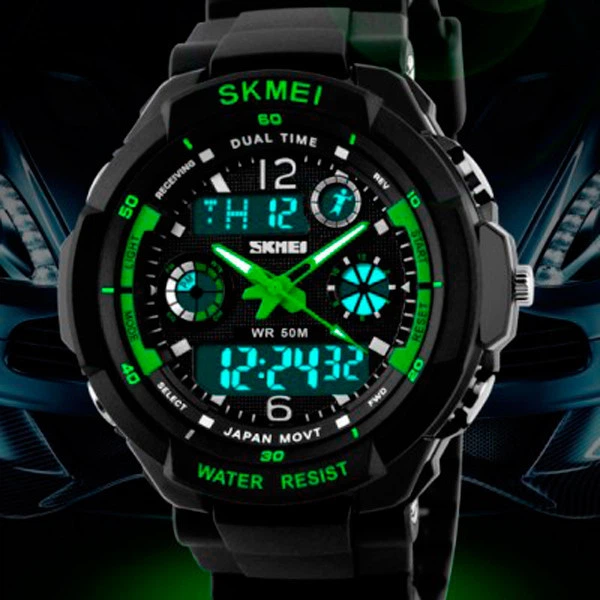 Мужские наручные часы Skmei S-Shock Green 0931 Store - Фото 2 Мужские наручные часы Skmei S-Shock Green 0931 Store - изображение 2