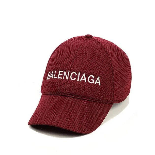 Молодіжна кепка "Balenciaga" Весна/Лето, бордовий - Фото 1 Молодіжна кепка "Balenciaga" Весна/Лето, бордовий - зображення 1
