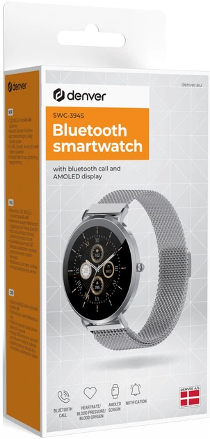 Smartwatch Denver SWC-394S Srebrny (SWC-394S) - obraz 4
