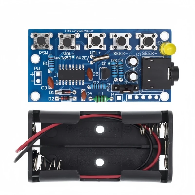 Радиоконструктор FM DIY KIT 76-108 МГц набор для пайки обучающий для начинающих и радиолюбителей - изображение 4