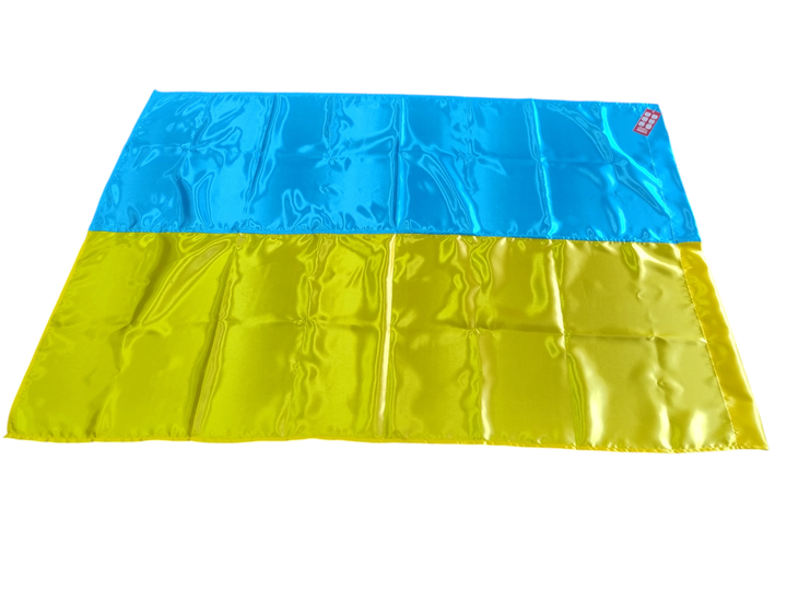 Флаг України ритуальний атлас 160х240см M&M жовто-блакитний (214112) - зображення 3