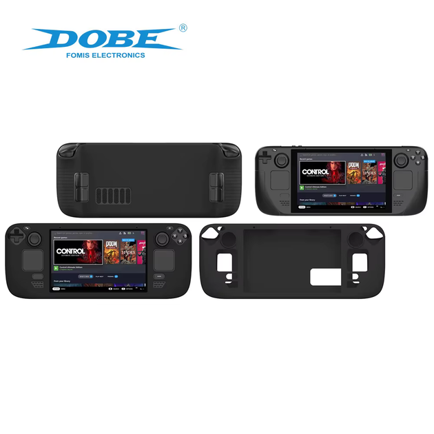 Силіконовий антиковзкий захисний чохол Dobe для Steam Deck / Steam Deck Oled Чорний - Фото 2 Силіконовий антиковзкий захисний чохол Dobe для Steam Deck / Steam Deck Oled Чорний - зображення 2