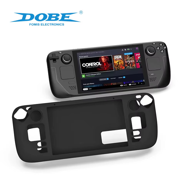 Силіконовий антиковзкий захисний чохол Dobe для Steam Deck / Steam Deck Oled Чорний - Фото 3 Силіконовий антиковзкий захисний чохол Dobe для Steam Deck / Steam Deck Oled Чорний - зображення 3