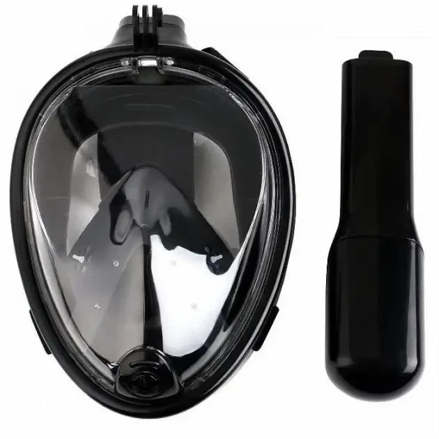 Полнолицевая маска для снорклинга Tribord Easybreath L/XL с креплением для камеры Черный - изображение 4