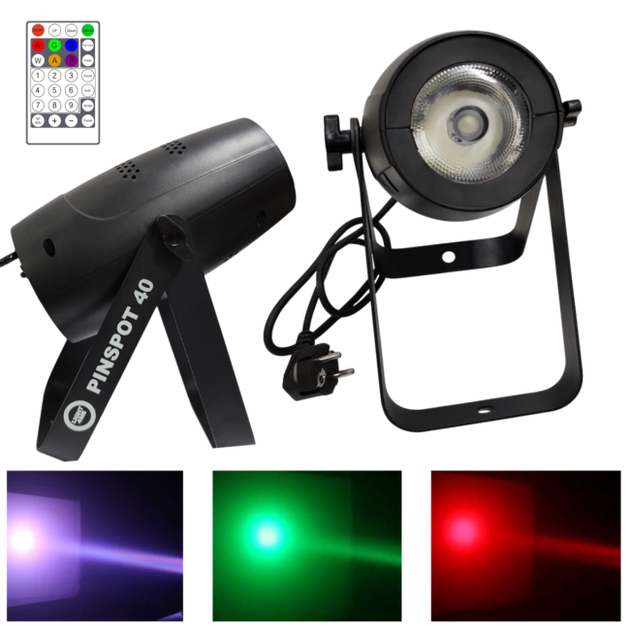 Reflektor sceniczny Light4Me Pinspot 40 RGBW (5908249833401) - obraz 2