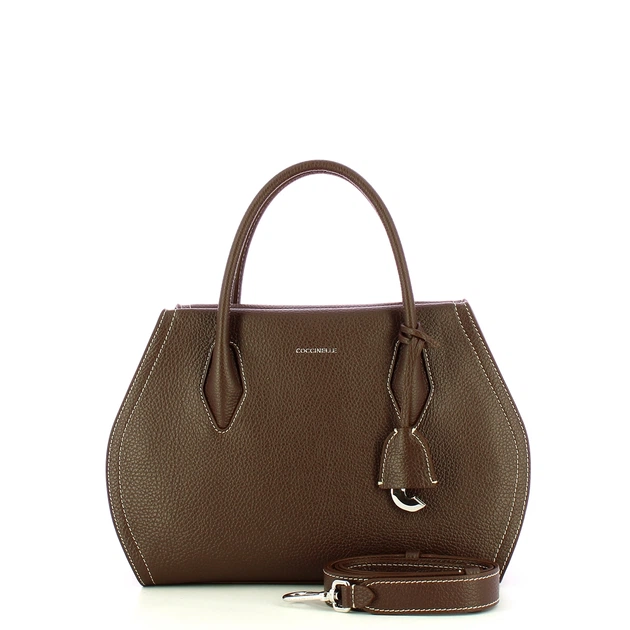 Torebka crossbody damska ze skóry naturalnej Coccinelle Coccinellelord E1EUF180160 W97 Brązowa (800070350955) - obraz 4