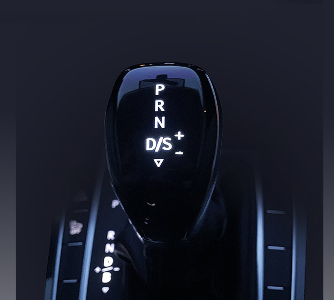 Ручка переключения передач для Volkswagen Skoda Seat DSG алькантара (белая подсветка) - изображение 5