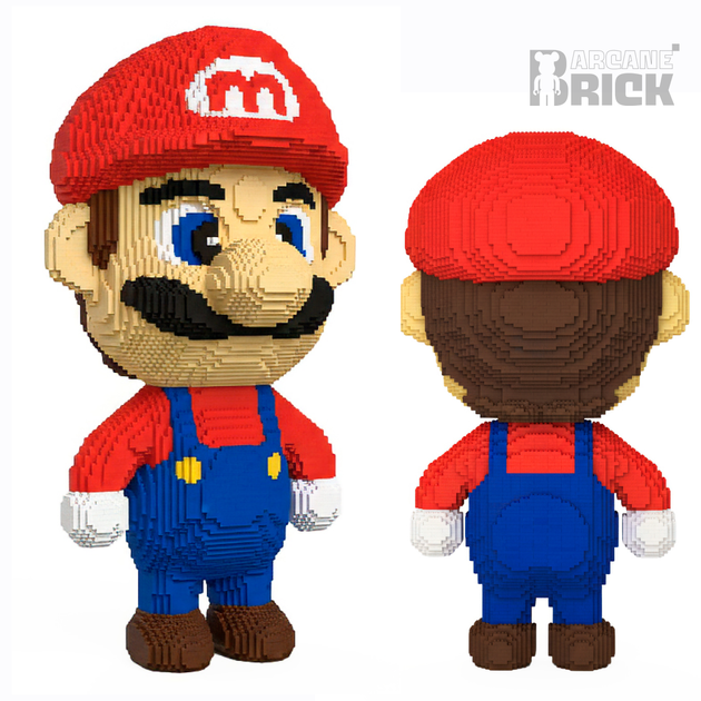 3д конструктор "Retro Mario" 80 см великий блочний маріо magic blocks інтер'єрна колекційна фігурка - зображення 4