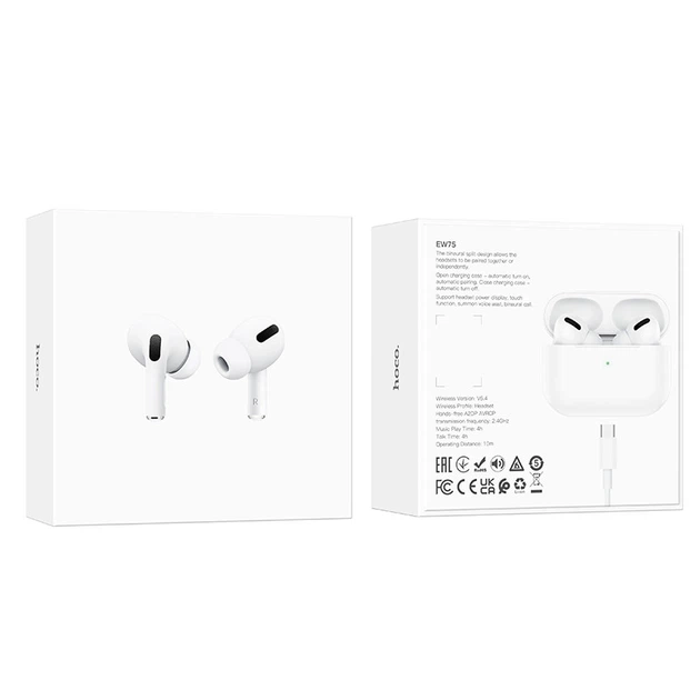 Беспроводные наушники с микрофоном HOCO EW75 White - изображение 5