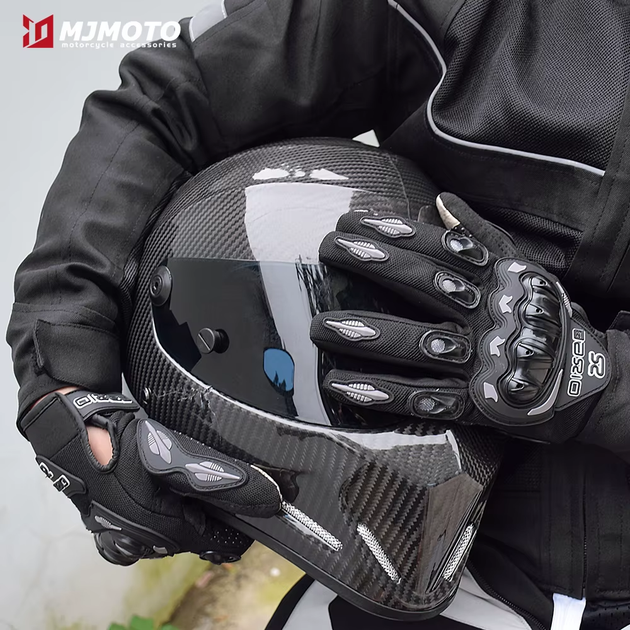 Мотоперчатки на лето/весну AX-03 размер XL, мотоциклетные перчатки с сенсорными накладками и защитой костяшек, противоскользящий материал с перфорацией для эндуро, перчатки для мото спорта - изображение 6
