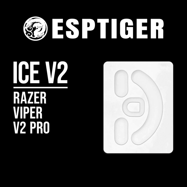 Глайды ESPTiger ICE V2 для мыши Razer Viper V2 Pro - Фото 1 Глайды ESPTiger ICE V2 для мыши Razer Viper V2 Pro - изображение 1
