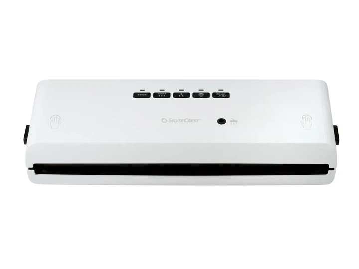 Вакууматор пищевых продуктов SilverCrest SV 130 A1 бытовой кухонный спайщик домашний упаковочный вакуумный упаковщик мощностью 130 Вт белого цвета + в комплекте рулон фольги 3 м × 28 см - изображение 3
