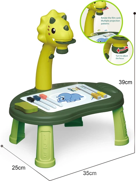 Zestaw do rysowania Lobbes Dinosaur z projektorem (8718012048973) - obraz 4