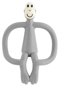 Gryzak kojący Matchstick Monkey ze szczoteczką Małpka Szary (MM-T-001) (611901211022) - obraz 2