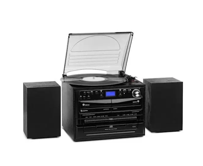 Програвач вінілових платівок Auna з CD, касетною декою, Bluetooth, FM/DAB+ та USB - зображення 2