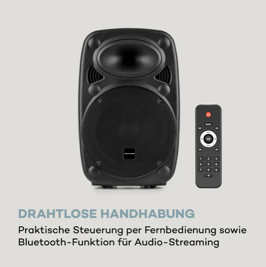 Мобильная акустическая система Auna Streetstar 2.0 12" с Bluetooth, USB, SD и караоке, второе поколение - изображение 4