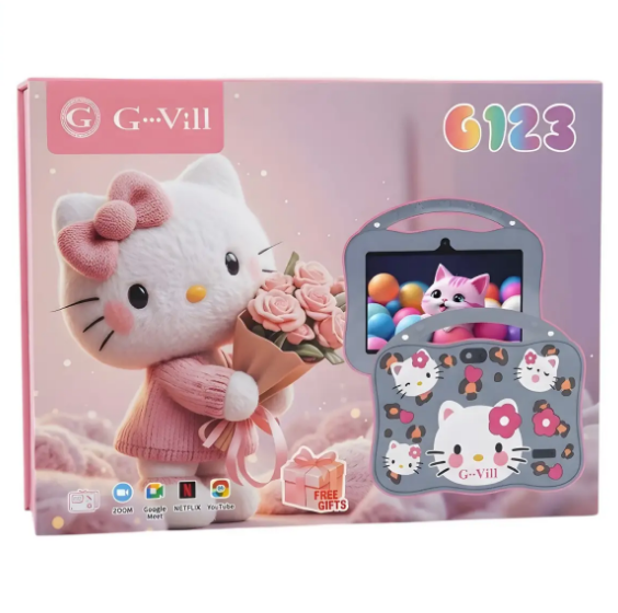 Планшет детский G123 с Hello Kitty, Wi-Fi на Android, 7, розовый (G123-3) - изображение 2