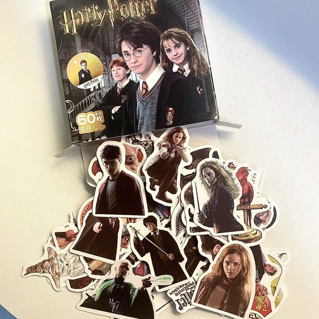 Набор наклеек Harry Potter стикеры наклейки 60 шт Гарри Поттер - изображение 9