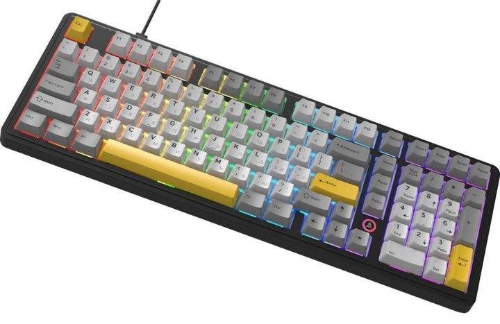 Клавіатура Ajazz AK980 MAX Magnetic Switch Black/Grey/Yellow - зображення 6