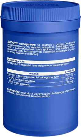 Харчова добавка Formeds Bicaps Кордицепс 60 капсул (5903148622149) - зображення 2