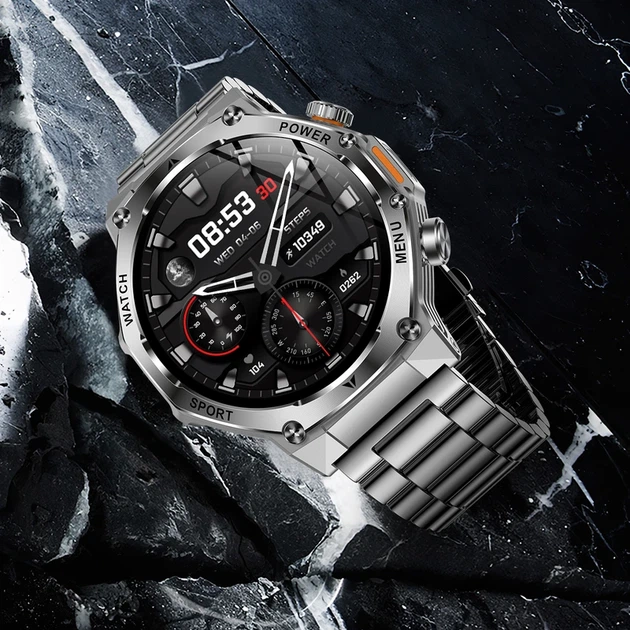 Розумний смарт годинник Smart Surf X Pro Silver Steel, 2 ремінці - изображение 4