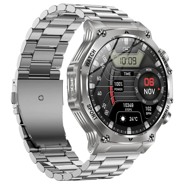 Розумний смарт годинник Smart Surf X Pro Silver Steel, 2 ремінці - изображение 10