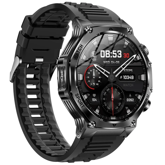 Розумний смарт годинник Smart Surf X Pro Black Rubber, 2 ремінці - изображение 10