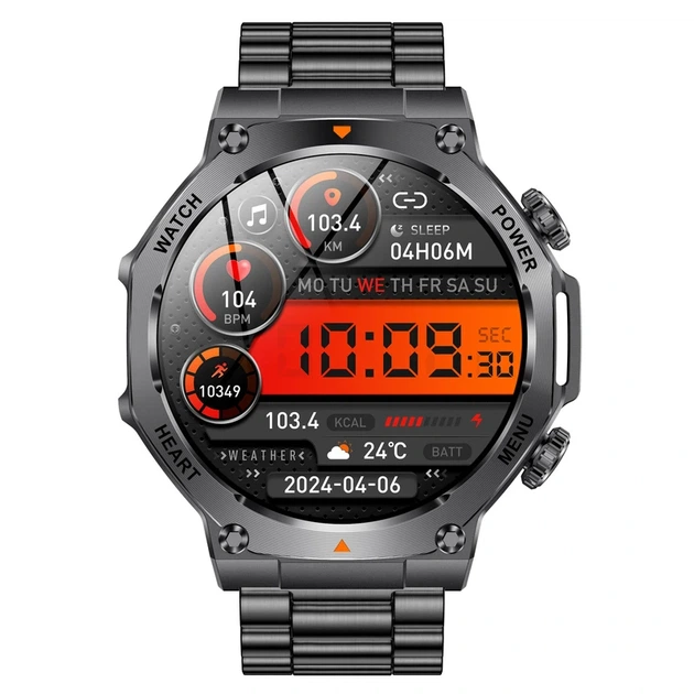 Розумний смарт годинник Smart Mevaden Ultra Steel, 2 ремінці - изображение 2