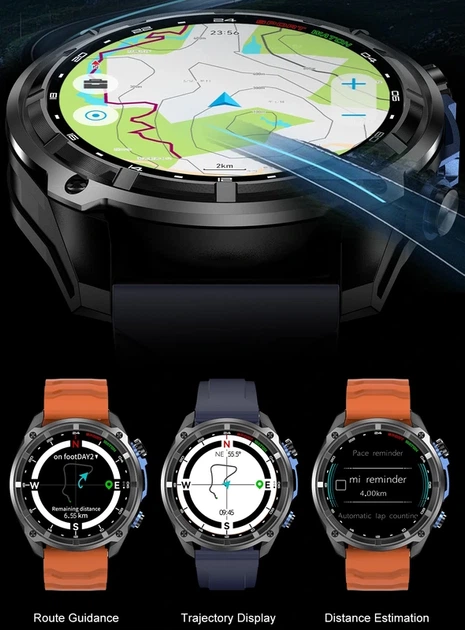 Розумний смарт годинник Smart Navigation Pro з GPS, 2 ремінці - Фото 6 Розумний смарт годинник Smart Navigation Pro з GPS, 2 ремінці - изображение 6