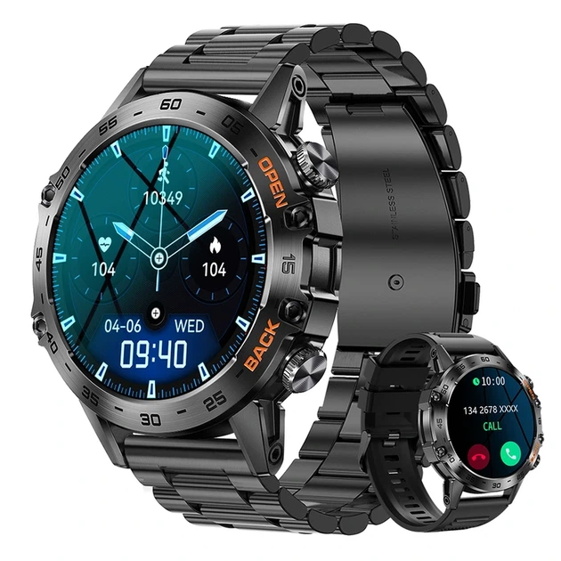 Розумний смарт годинник Smart Delta K52 Black, 2 ремінці - Фото 1 Розумний смарт годинник Smart Delta K52 Black, 2 ремінці - изображение 1