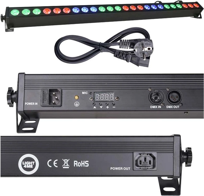Listwa LED Light4Me DECO BAR 24 RGB (5908249810662) - obraz 5