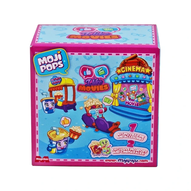 Ігровий набір MOJI POPS серії «Box I Like» – КІНОТЕАТР (2 фігурки, аксесуари) - Фото 1 Ігровий набір MOJI POPS серії «Box I Like» – КІНОТЕАТР (2 фігурки, аксесуари) - изображение 1