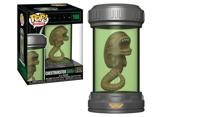 Фігурка FUNKO POP! Чужий Ксеноморф у Капсулі з Підсвіткою Преміум Light Up Chestburster 160mm 1988 90318F - зображення 5