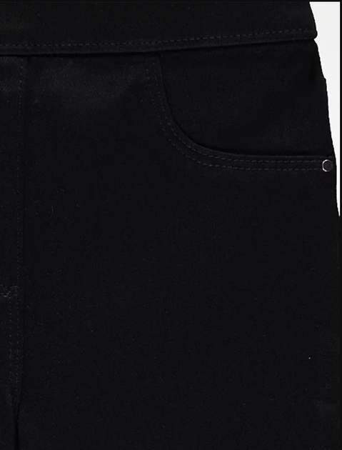Джеггинсы George Black Wash Denim Jeggins 116-122 см (6-7 лет) для девочки Черные - изображение 3