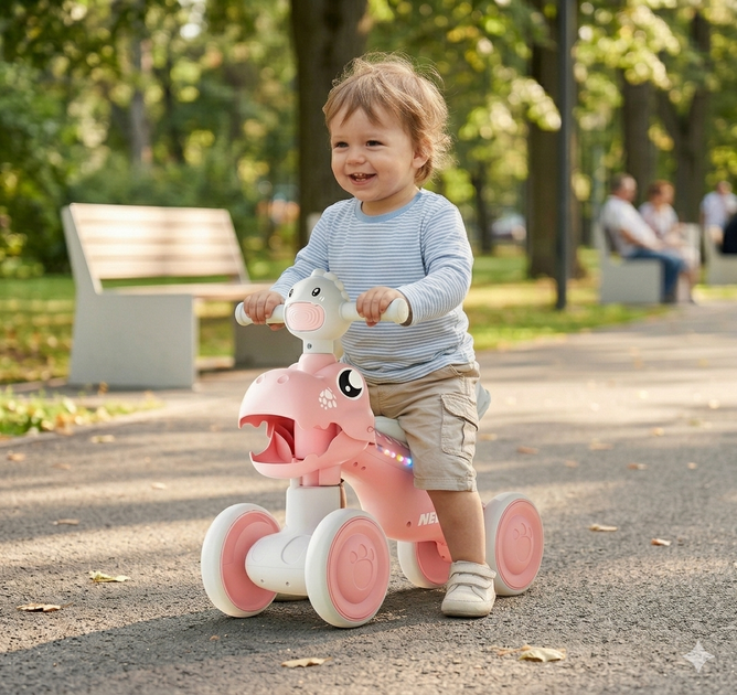 Велобіг дитячий JOY LK-30721 4-колісний, PU колеса, світло та звук, від 1 року - зображення 3
