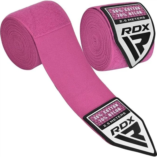 Бинты боксерские RDX Hand Wraps Kids 2.5 м (HWJ-RP) Pink - Фото 1 Бинты боксерские RDX Hand Wraps Kids 2.5 м (HWJ-RP) Pink - изображение 1