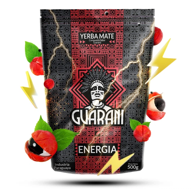 Чай мате Guarani Energia con Guarana 500 г парагвайський мате з гуараною, енергетична суміш - зображення 6